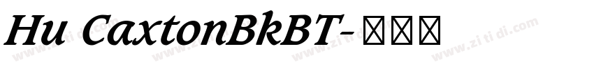 Hu CaxtonBkBT字体转换
